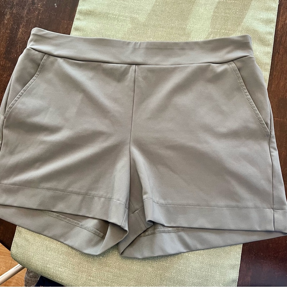 Rachel Zoe  High-Waist Tailored Knit Shorts
